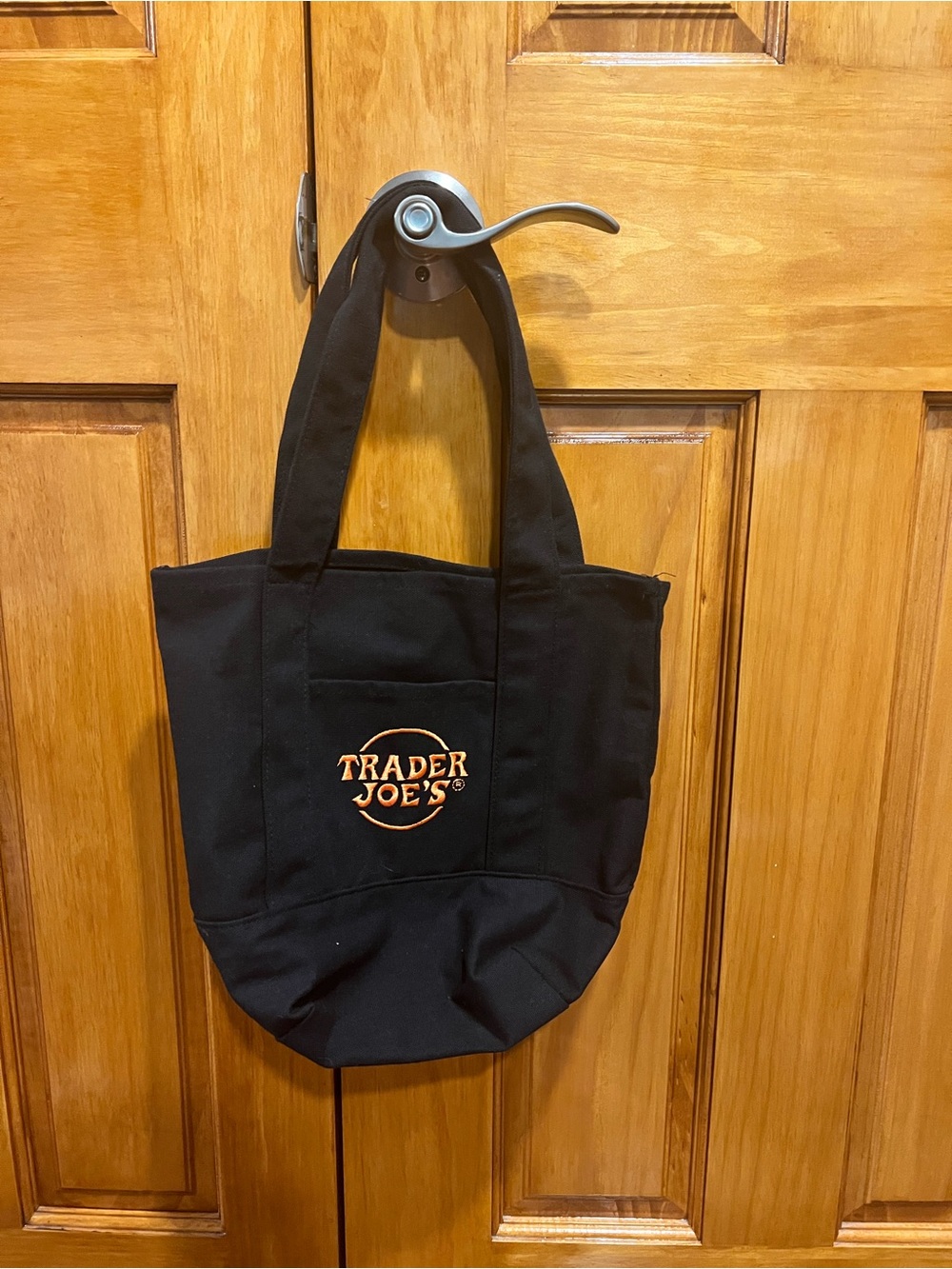 Trader Joe’s Black Canvas Tote Bag